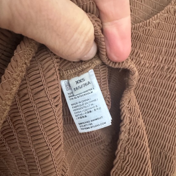 Toteme Brown One Piece Swimsuit - Picture 6 of 6